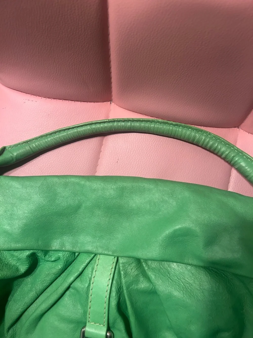 Marc by Marc Jacobs Neon Green Leather Hobo Bag - Picture 7 of 12